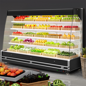 Refrigerador Vertical Comercial <span class=keywords><strong>Abierto</strong></span> para Exhibición de Frutas y Verduras para <span class=keywords><strong>Supermercado</strong></span> - Product Image 1