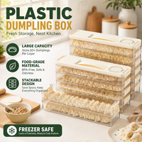 Boîte à raviolis Joyous de qualité alimentaire pour rangement latéral de réfrigérateur, étui en plastique pour conservation et organisation dans les espaces étroits