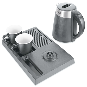 Bollitore <span class=keywords><strong>Elettrico</strong></span> RAF R.7924 Nuovo Design a Ebollizione Rapida per Tè e Caffè con Set di Tazze per Uso Domestico e Alberghiero - Product Image 3
