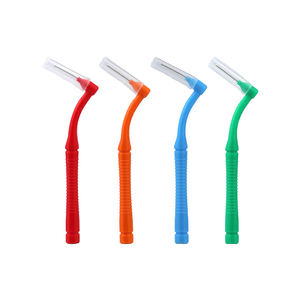 Cepillo Interdental en Forma de L para Higiene Bucal, 5 Piezas/Paquete con Tapa Portátil para Limpieza Dental - Product Image 1
