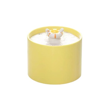 Dispensador de agua para gatos de cerámica estilo montaña nevada, alimentador automático de forma redonda para gatos - Product Image 5