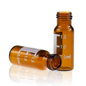 Klarglas-Mikro proben fläschchen 1ml 2ml flache Form mit PTFE/Silikon-Septa für die <span class=keywords><strong>HPLC</strong></span>/GC-Analyse im Karton verpackt - Product Image 5