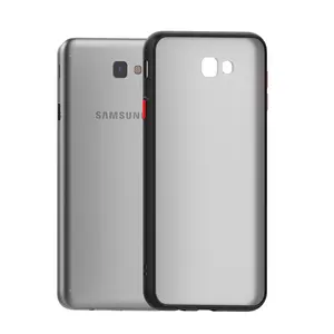 Prodotto più venduto skin feel custodia per telefono ibrida sottile in tpu trasparente smerigliato per Samsung Galaxy J7 Prime
