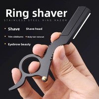 Rasoir droit traditionnel pour barbier, lame en acier inoxydable, manche en plastique ABS, outil de rasage dédié pour hommes, rasoir à raser à l'eau