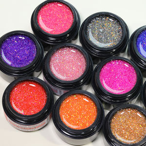 Hochwertige Builder <span class=keywords><strong>UV</strong></span> <span class=keywords><strong>Gel</strong></span> Custom Logo Gläser 30g 1kg Flash Reflective Glitter HEMA FREE Nagel verlängerung Builder Hartgel für Nagel - Product Image 2