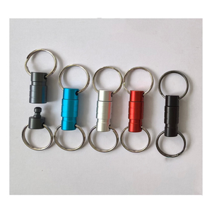 Nhanh chóng phát hành Keychain clip nhỏ Carabiner Clip & kéo ngoài có thể tháo rời vòng chìa khóa xe Móc Chìa Khóa Móc Keyring - Product Image 5
