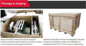 Rainbow High Speed 1200 Single-head Sewing and Computer Embroidery Machines with Cap Hoops - Product Image 5