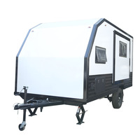 Camping-car/caravane/camping-car américain standard 2024 de 14 pieds en aluminium avec glissière pour le camping et les voyages avec une pièce extérieure à utiliser