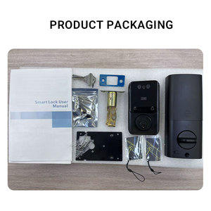 Serrure à pêne dormant intelligente Tuya avec déverrouillage de la paume, étanche IP65, serrure de porte de style américain prenant en charge l'<span class=keywords><strong>interphone</strong></span> vidéo bidirectionnel - Product Image 5