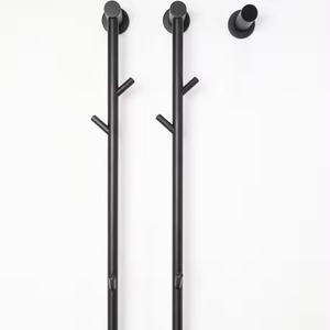 Barre simple avec crochets Chauffe-serviettes en acier inoxydable pour <span class=keywords><strong>salle</strong></span> <span class=keywords><strong>de</strong></span> <span class=keywords><strong>bain</strong></span> <span class=keywords><strong>radiateur</strong></span> porte-serviettes chauffant électrique - Product Image 1