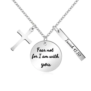 Joycuff Bible Verse Religious Christian Inspirational Jewelry Cross Necklace Jewelry