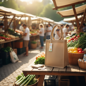 Borsa Multiuso Ilan 30x26x15 Cm in Tessuto Canvas Ecologico - Product Image 3