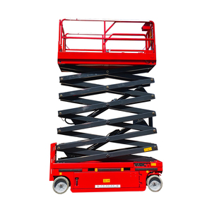 Elevador de hombre de 4m, 6m, 8m, 10m, 12m, 14m, plataforma de trabajo aéreo, elevadores de tijera autopropulsados pequeños hidráulicos eléctricos a la venta - Product Image 1