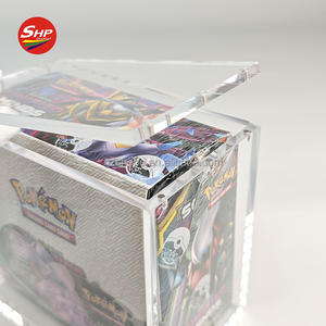 กล่องอะคริลิคใสพร้อมฝาแม่เหล็ก, กล่องบูสเตอร์กล่องเก็บการ์ดเกมคอลเลกชันการ์ดเวอร์ชันภาษาอังกฤษ - Product Image 2