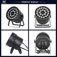 Projecteur LED Par DMX512 24x RGBW 4-en-1, RGBWA 5-en-1, RGBWAUV 6-en-1 pour Scène, Mariage, DJ, Fête, Disco - Vente en Gros