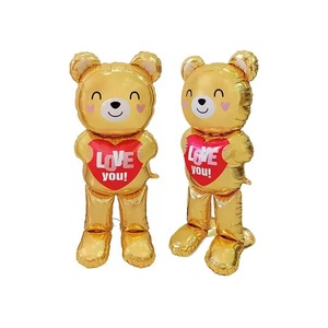 Grande Palloncino in Foil a Forma di Orso Innamorato da 60 Pollici/1,5 Metri per Decorazioni di Compleanni, Matrimoni ed Eventi Promozionali - Product Image 3
