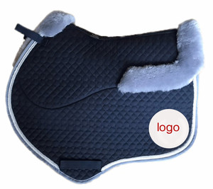 <span class=keywords><strong>Tapis</strong></span> <span class=keywords><strong>de</strong></span> <span class=keywords><strong>selle</strong></span> en velours <span class=keywords><strong>de</strong></span> luxe pour dressage, saut d'obstacles et équitation, confortable et respirant avec doublure en tissu - Product Image 4