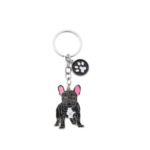 Llavero colgante de metal con etiquetado en dos colores (negro y blanco), diseño de toro de corrida, estilo lindo y creativo de dibujos animados, joyería para bolso, venta al por mayor - Product Image 5