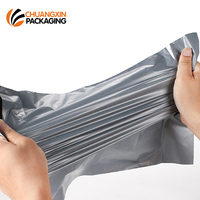 Sac en polymail gris imperméable, sacs d'expédition autocollants de qualité supérieure pour la logistique, sacs de livraison en plastique