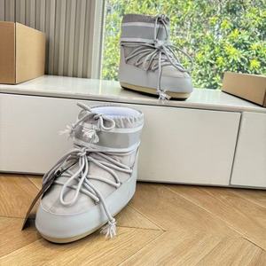 Botas de Nieve para Mujer, con Aislamiento Extraíble, Cuero Genuino de Alta Calidad, Antideslizantes, Suela Gruesa de Felpa, Resistentes al Agua, Cómodas - Product Image 2