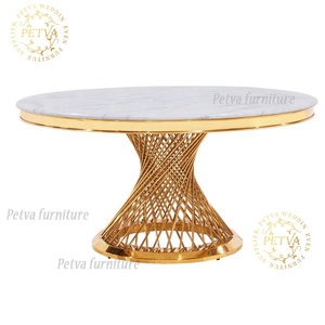 قطع مركزية بيضاء حديثة من الفولاذ المقاوم للصدأ والزجاج على شكل ثعبان لطاولات حفلات الزفاف والمناسبات - Product Image 6