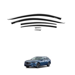 Accesorios <span class=keywords><strong>Auto</strong></span> Vent Visors Window Black con Deflector <span class=keywords><strong>de</strong></span> acero inoxidable Rain Sun <span class=keywords><strong>Protector</strong></span> para MAZDA 6 Atenza 2013-2024 - Product Image 3