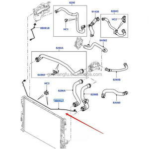 GULORSE自動車部品拡張タンクからランドローバーフリーランダー用ウォーターポンプホースへ2-2.2ディーゼルOE LR006150 LR000947 - Product Image 6