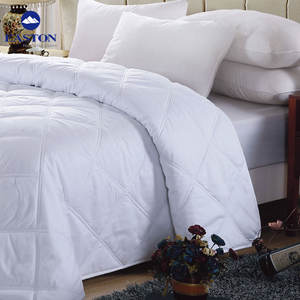 Edredón de plumón de ganso, edredón, tamaño <span class=keywords><strong>Queen</strong></span>, 100% algodón, <span class=keywords><strong>funda</strong></span> a prueba de agua para invierno - Product Image 1