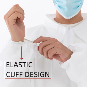 Eos disinfettante in materiale <span class=keywords><strong>Non</strong></span> tessuto chirurgico monouso abbigliamento di sicurezza per abiti isolanti con polsino elastico resistente al fluido - Product Image 3