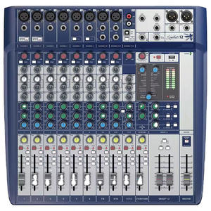 <strong>Soundcraft</strong> Signature 12 Sound <strong>Mixer</strong> <strong>Soundcraft</strong> <strong>Mixer</strong> 12 Channel with FX USB Recording Sound System for Stage/Concert - Product Image 1