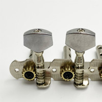 High Quality Wholesale 6 Unit Double Hole Steel Pillar Square Head Tuning Pegs for 12 String Guitar Accessories