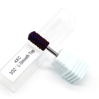 MBA Violet 4XC Sécurité Rond Top Grand Baril Forets Clou Pour Gel Acrylique