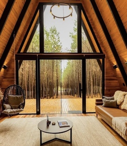 Casas Modulares Prefabricadas de Acero Estilo <span class=keywords><strong>Boutique</strong></span>, Tipo Bungalow Triangular, de Bajo Costo y Entrega Mundial, para Hoteles y Hogares - Product Image 2
