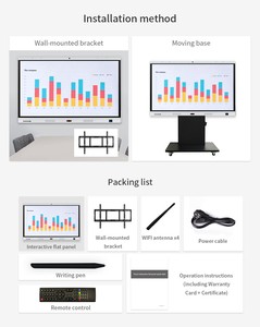 ราคาแผงหน้าจอ LG ขนาด 75 นิ้ว 4K LED ไวท์บอร์ดแบบอินเทอร์แอคทีฟพร้อมหน้าจอสัมผัส ไวท์บอร์ดดิจิทัล - Product Image 4