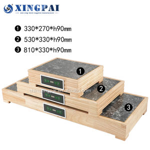 XINGPAI Fournitures de Restauration Chauffe-Plat Électrique Rond Or En Acier Inoxydable Chauffe-Plat <span class=keywords><strong>Buffet</strong></span> Ensemble De Luxe - Product Image 4