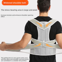 Support d'épaule réglable Logo personnalisé Ceinture correctrice de Posture Attelle dorsale de protection pour hommes et femmes Corrige réhabilite