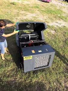 Industrial Mobile 70cfm 8bar 19kw Compresor de aire de tornillo Gasolina para chorro de arena - Product Image 5