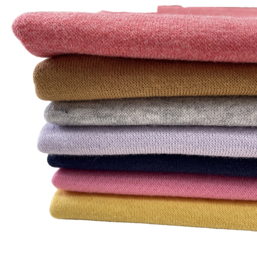 Толстовка из французской махровой ткани с начесом, трикотаж из полиэстера и хлопка, высококачественный трикотаж для свитера, одежды, толстовок