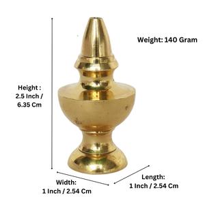 Pot Kalash en laiton moulé pour les cérémonies religieuses, Lota indien durable pour la maison et l'autel, Diya en laiton décoratif pour la salle de prière - Product Image 6