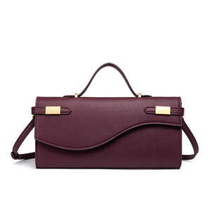 Nouvelle <span class=keywords><strong>Pochette</strong></span> Longue Imprimé Palmiers Tendance, Mini Sac à Main Couleur Unie Première Génération, Sac de Soirée pour Femme - Product Image 1