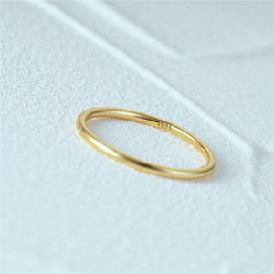 CANNER 2023 Nouvelle Collection Bague Simple et Tendance en Argent Sterling 925 avec Zircon Unique pour Femme, Plaqué Or 18K - Product Image 3