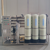 Pompe à haute efficacité 99% résistante à la corrosion pour dessalinisation d'eau de mer par osmose inverse en deux étapes, avec réservoir sous pression et productivité de 50 000 L/heure