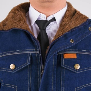 Chaqueta de Trabajo de Algodón Antiestático de Alta Calidad, Abrigo de <span class=keywords><strong>Soldador</strong></span> para Minería de Carbón, Ropa de Trabajo, Forro Polar, Mezclilla Gruesa - Product Image 4