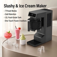 Machine à slush multifonctionnelle automatique 1,2 L pour la préparation de boissons glacées et de créations glacées à domicile