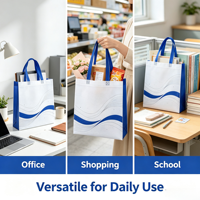 Sac fourre-tout biodégradable non tissé, écologique, réutilisable, avec logo personnalisé pour les courses, la vente au détail et la vente en gros