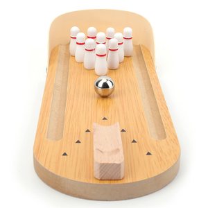 Bảng Top Mini Bowling Trò Chơi Thiết Lập Bằng Gỗ Bảng Top Mini Bé Người Lớn Ngón Tay Thép Bóng Hội Đồng Quản Trị Trò Chơi Cho Nam Giới Phụ Nữ Trẻ Em Thanh Thiếu Niên - Product Image 1