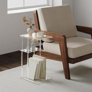 Portaoggetti in vimini acrilico trasparente personalizzato in fabbrica e <span class=keywords><strong>rack</strong></span> di visualizzazione per la memorizzazione di computer, libri e riviste - Product Image 4