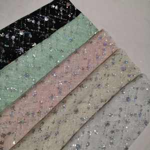 Hatue Couture Tela de encaje bordado colorido en color colorido en stock - Product Image 5