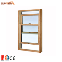 Fenêtres coulissantes verticales modernes en aluminium sur mesure, fenêtres à double battant en verre aluminium pour maison, hôtel, villa