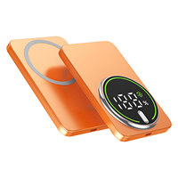 Power Bank Nirkabel Magnetik Pengisian Cepat 22.5W 10000mAh dengan Kabel Terintegrasi, Penyangga Lipat, Tipis, dan Portabel untuk iPhone